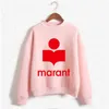Плюс бархатный супер даденский капюшон женский весенний свитер Marant Spring и осень -свободный пуловер для Men258u