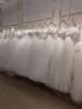 Gele zeemeermin bruidsmeisje jurken Één schoudervloer lengte satijnen meid van eer jurk bruiloft gasten jassen
