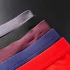 4 stks / partij Ademend Modal Heren Ondergoed Slips Heren Bodysuit Mannelijke Comfortabele Solid Onderbroek Mens Slips 210730