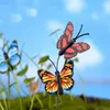 Butterflies Garden Yard Planter Garden Decorations Colorful Whimsical Butterfly Stakes Decoracion Outdoor Decor Flower Pots Decoration