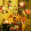 クリスマスの装飾ランプサンタクロース形の夜の光の装飾的な芸術家祭り