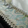 Proud Rose Lace Table Runner Piano Towel Cover Cloth Embroidery Dust-proof Wedding Decoration 210628