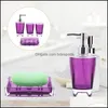 Aessories Bath & Gardeth Aessory Set 1 Simple Bathroom Household Vanity Countertop Supply Kit For Home Drop Delivery 2021 9Mruo