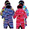 children's winter outdoor ski suit, wind and snow, plus velvet thickening, suitable for 3-10 years old. 211130