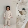 Wiosna i jesień Ubrania Baby Romper Loose Pajamas Strona główna Dziewczyna Outfit 210702