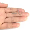 Fine 925 ganci per orecchini a gancio in argento sterling con zircone per le donne gioielli che producono 5 paia