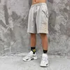 Hip Hop Patchwork Sznurek Kolana Lent Lent Lents Streetwear Moda Mężczyźni Kobiety Casual Shorts Side Big Kieszonkowy Pot Krótki C0607