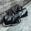 Borsa da viaggio in pelle maschile borsone grande scarpe indipendenti stoccaggio grandi borse fitness borsa a tracolla bagagli PU Duffel284V