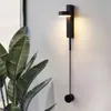 Lampade da parete per interni a LED interruttore dimmerabile a rotazione luce a led moderna stai deco sconce soggiorno apparecchio dorato 210724