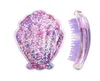 Show Glitter Hair Brush Pente Grooming Conjuntos para meninas Kids Mulheres seca Hairbrush Massage Calveiro Sem Emaranhado