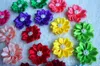 Hundebekleidung 100 teile/los Pet Haar Bögen Gummibänder Blütenblatt Blumen Mit Perlen Pflege Zubehör Produkt
