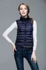Slim Women Down Vests Spring Autumn Sleeveless Duck Down Coat Stand-up Collar Waistcoat Plus Size Vest NRZ294 211130