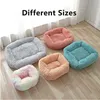 Dog Long Plush Beds Calming Bed Hondenmand Pet Kennel Mat Cushion Super Soft Fluffy Comfortable Sofa for Large Dog / Cat House 201126