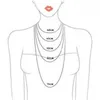 100% roestvrij staal Chunky Chain Toggle Necklace Choker voor Dames Goud / Zilver Kleur Metalen Kettingen Hanger