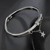 Женский браслет со звездами и бриллиантами, корейская мода, розовое золото, серебро, браслеты, легкие роскошные аксессуары, подарки For2885080