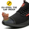 Safety Work Shoes Construction Men Outdoor Steel Toe Cap Puncture Proof High Quality Lightweight Boots 211027