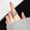 Silver Plated Rings Cadeia criativa da moda Tassel Planet Vintage Punk Open Ring Party Jewelry Gifts For Women Girl's C318B