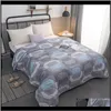 Ymqy Fashion Summer Thin Commanter Quilt Bedspread kastare filt twinqueen king size quilting filtar plaid polyester kyzaw komfort hf1u3