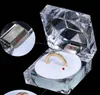 10pc / mycket 6Style Acrylic Ring Box Kvinna Mannequin Bröllop Transparent Crystal Earring Trinket Presentförpackning Smycken Display B065