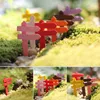 10 pièces bois Mini panneau de signalisation coloré fée jardin maison maison ornements atures artisanat Micro paysage bricolage décor YH-459959 211105