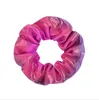 High quality Gradient Color Girls Elastic Ponytail Hairband Girl Rubber Band Hairs Accessories tie hair bracelet dual purpose