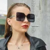 2021 Nowe bezramowe Okulary Koreańskie Damskie Odcienie Moda Duża Rama Okulary Damskie Okulary przeciwsłoneczne
