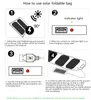 10W Solpaneler Laddare Direkt laddning Batteri Folded Power Bank Avtagbar Sun Laddning Väska för elektroniska produkter