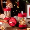Gift Wrap Stobag 2 stks Box Verjaardag Bruiloft Decoratie Jaar Cookies Snoep Bakken Chocolade Verpakking Levert Transparent