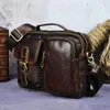 Jakość Oryginalne skórzane teczki projektowe Mężczyzna ramię Messenger Bag Cowhide Moda Cross-Body Satchel