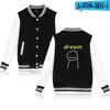 Harajuku Dreamwastaken Zip Up Baseball Men's Jackets Streetwear Merch Hoodie Funny Clothes Sweatshirt Hip Hop Dream Smp