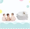 Couches pour bébé 100% coton gaze couche de lavage couches réutilisables douces et étanches pour nouveau-nés 12 couches couche en forme d'arachide wmq981