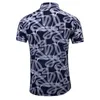 45 kg120kg Summer Shirt Harajuku Casual Short Sleeve Coiled Lines Printed Button Down Elasticity Hawaiian Shirt 5xl 6xl 7xl 210412