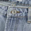 ZA Vintage Anne Jeans Yüksek Waisted Kadın Kadınlar için Yırtık Erkek Ripped Kore Tarzı Sıkıntılı Mavi Denim Pantolon 210809
