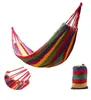 Rainbow Hammocks Travel Кемпинг Холст Гамака Открытый качели сад крытый спальная полоса односмысленные качания кресло моря доставки KKB7150