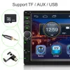 2DIN Car Radio FM AUX USB SD 7 '' Bluetooth Universal MP5 Player Mikrofon zewnętrzny z pilotem Subwoofer