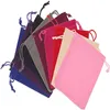 100pcs/lot Drawstring Flannelette Bags Fashion Jewelry Packaging Display Bag Pocket for Wedding Christmas and DIY Craft Accessories