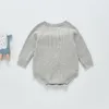 Bebê primavera de malha suéteres bodysuits escalada roupas de leotard meninas 210515