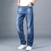 Jeans homme mince droit ample en 6 couleurs disponibles pour l'été 2021 Style classique pantalon extensible avancé marque