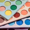 Beleza envidra￧ada 60 paleta de sombras coloridas com 4 pranchas brilhantes luminosas iluminador de cetim f￡cil de usar paletas de sombra coloris maquiagem