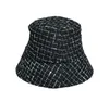 Spring Bucket Twill Hat Cap Fashion Stingy Brim Hattar Andningsbar Casual Monterade Caps Beanie Casquette Svart Vit Högkvalitativ