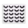 3D False Eyelashes Handmade Faux Mink Lashes lightweight soft 10 Styles Dramatic Volume Thick Natural Eyelash Wispy Fluffy Eye Makeup Tools