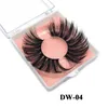 5d Norek rzęsy 25mm 3D Mink Lash 100% Handmade Fałszywe rzęsy Duże Długie Dramatyczne Puszyste Faux Mink Lashes Makeup Eye Lashes Extension do makijażu oczu