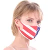 Masque de tissu d'impression créatif anti-poussière lavable Riding anti-buée Sports de plein air Masques de drapeau américain Face Face Bouche Wholea53509Y