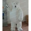 Высококачественный большой белый медведь-медведь костюм костюма талисмана производительность мультипликационного персонажа