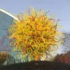 Gartendekoration im Freien, Kunst-Stehlampen, mehrfarbige stehende Blumenbäume, Hotelprojekte, mundgeblasene Glasskulptur zum Verkauf