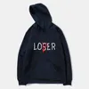 Mens Hoody Unisex Sweatshirts 패자 애호가 편지 인쇄 후드 캐주얼 탑 남성 여성 후드 풀오버