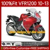 Carénages d'injection pour HONDA VFR1200F Crosstourer VFR 1200 RR CC F X VFR1200 Rouge métallisé 10 11 12 13 76No.51 VFR1200RR VFR-1200 2010 2011 2012 2013 VFR1200X 10-13 Corps