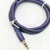 Audiokabel Jack 3,5 MM mannelijk naar 1M 2M audiolijn Aux vergulde plug Macaroon siliconen snoer voor auto hoofdtelefoon luidsprekerkabel hoge kwaliteit