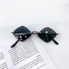 2021 Kinder Sonnenbrillen Jungen Mädchen Diamant Persönlichkeit lässig Sonne Brille Mode Sunblock Kids Beach Adumbral Brille S1018