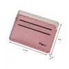 Titolari di carte 1Pc Porta ID in pelle Pu Donna Uomo Business Cover semplice Candy Color Bank Credit Multi Slot Slim Case Wallet